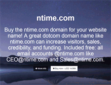 Tablet Screenshot of ntime.com